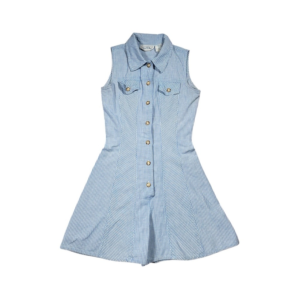 80’s Blue Gingham Jumper